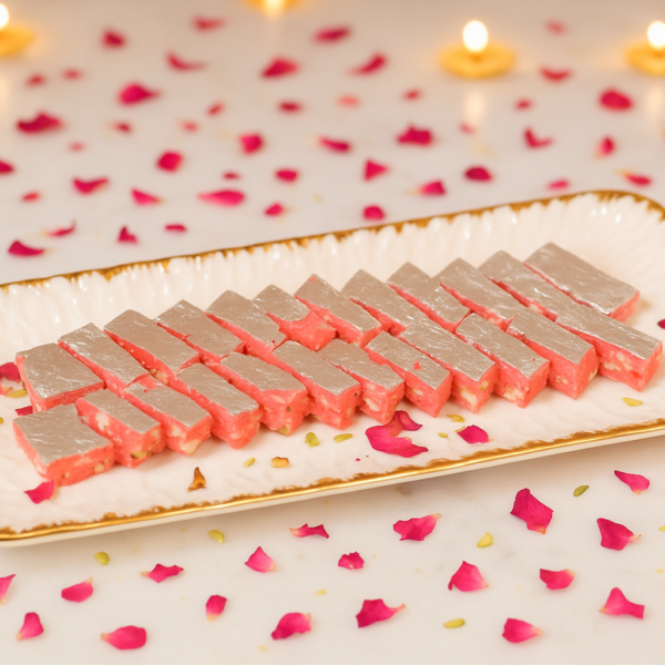Kaju Strawberry Burfi